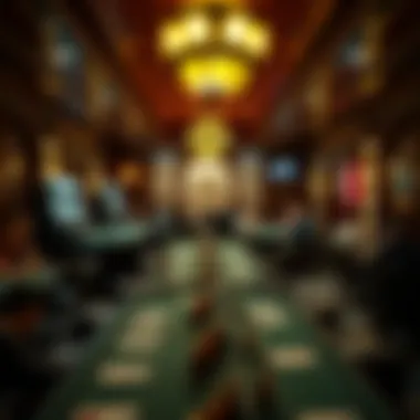 The Heart of Card Houses Inside view of a vibrant card house filled with players