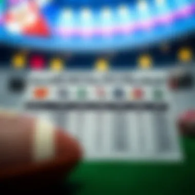 A table comparing statistical performances of AFC East teams