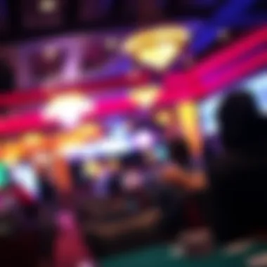 Vibrant Poker Tournament Atmosphere A glimpse of the vibrant poker tournament atmosphere