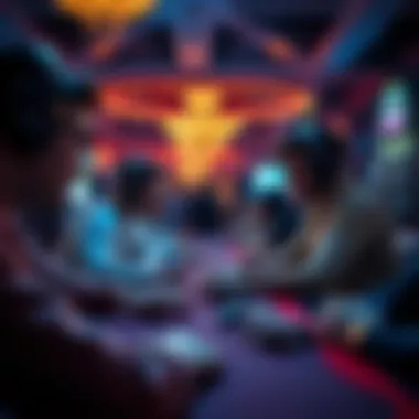 A competitive gaming environment showcasing multiplayer interactions