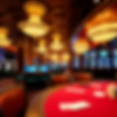 Luxurious gaming area inside Aria Casino