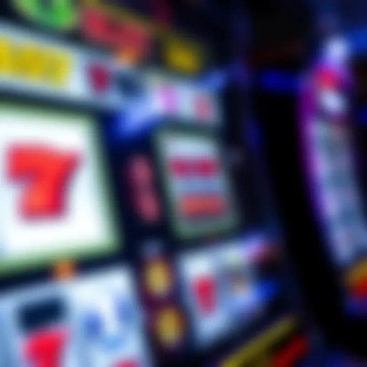 Understanding Slot Machine Displays A close-up view of a slot machine display showing symbols and paylines