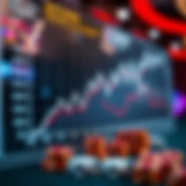 Graph showing betting trends and predictions