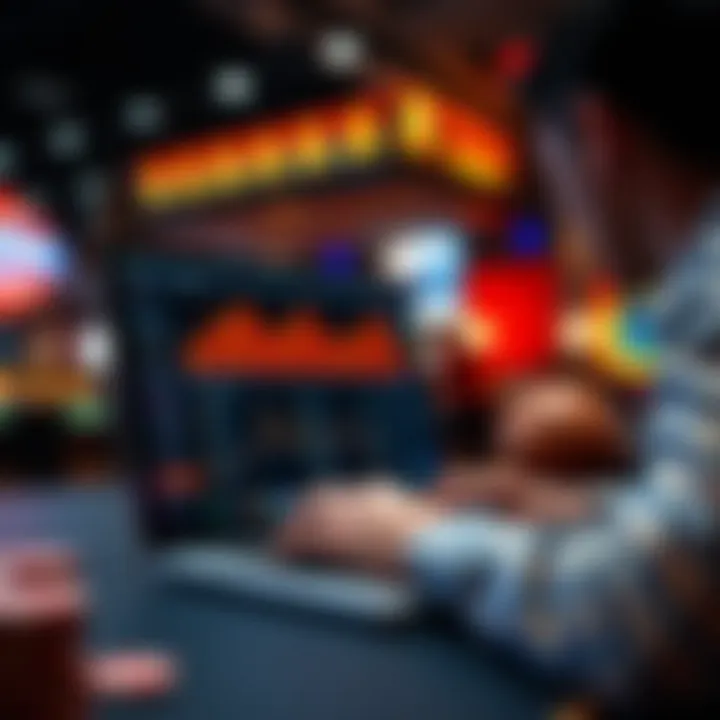 Person analyzing basketball statistics on a laptop