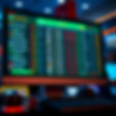 A computer screen displaying various sports betting options and odds