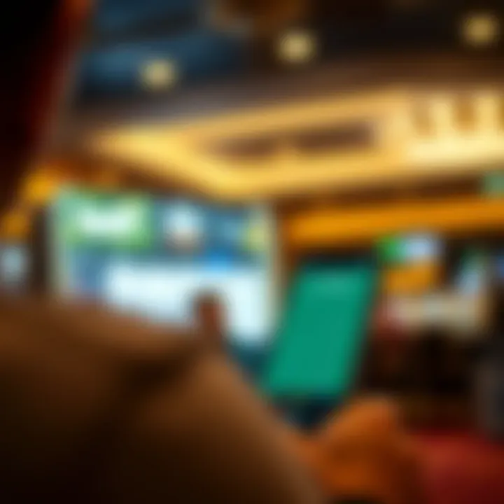 Visual representation of user navigation through BetNow app