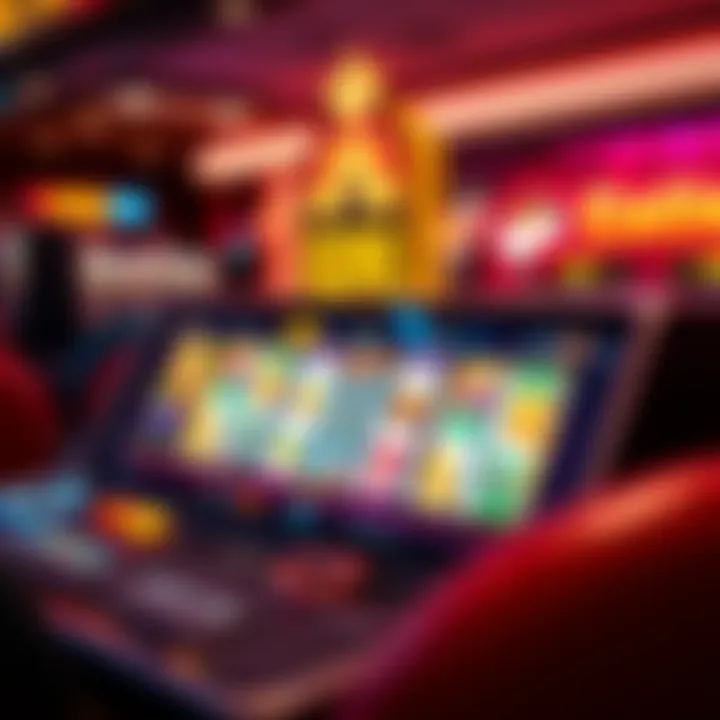 User interface showcasing gameplay features