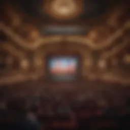 Interior of the Caesars Palace theatre showcasing an audience enjoying a live performance