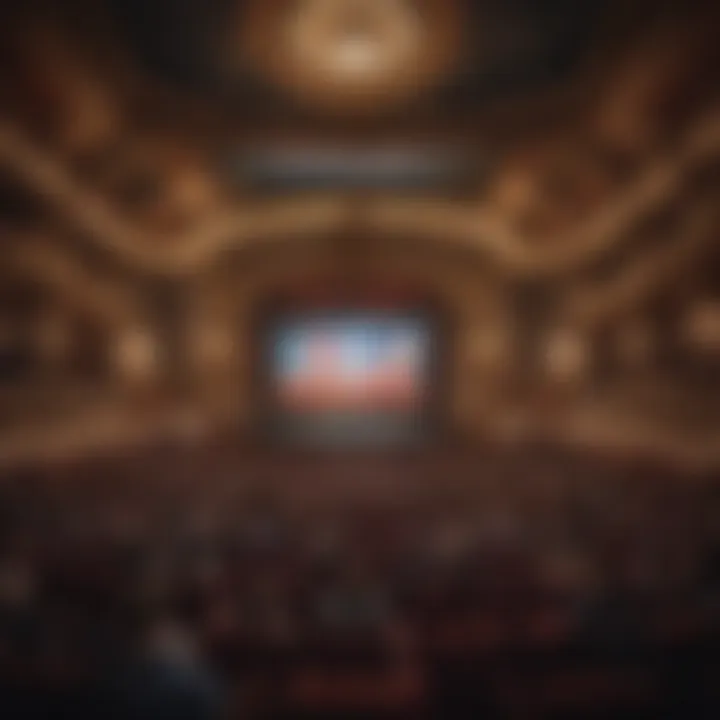 Interior of the Caesars Palace theatre showcasing an audience enjoying a live performance