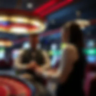 Customer Support in the Casino Industry A depiction of customer service interactions in a casino setting