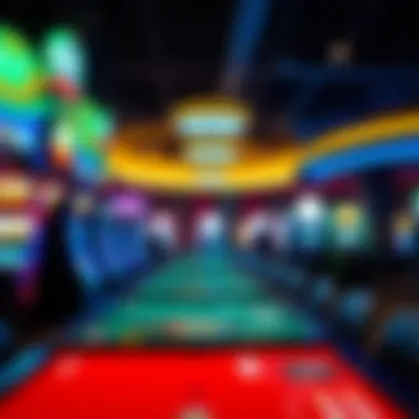 Interior of a Tribal Casino Interior of a tribal casino showing gaming tables