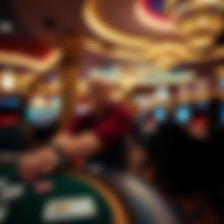 Exploring Benefits in a Casino Setting Casino environment highlighting the benefits of the credit card