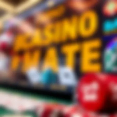 Graphic representation of bonuses and promotions available at Casino Mate