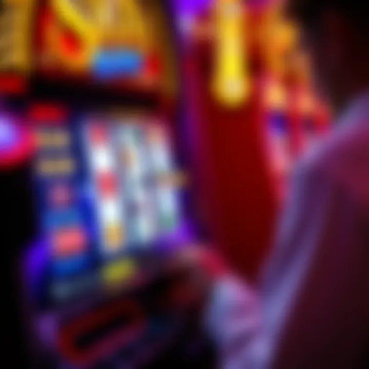 Analyzing odds and payouts on a slot machine screen