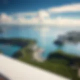 Scenic Landscape of Bermuda Aerial view of Bermuda showcasing its scenic landscape and waterfront