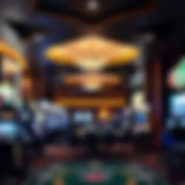 Luxurious Gaming Environment Interior of a luxurious gaming establishment in Bermuda