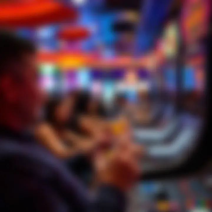 Promotional Event Experience Exciting promotional event at the casino with guests enjoying