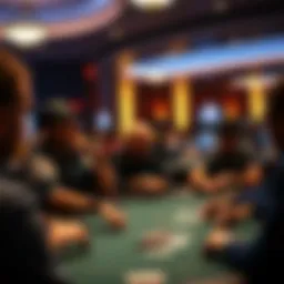 An engaging poker table scene with players focused on their game