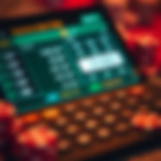 Calculator interface showcasing betting odds