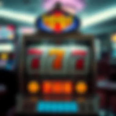 Visual representation of a classic Triple 7 slot machine
