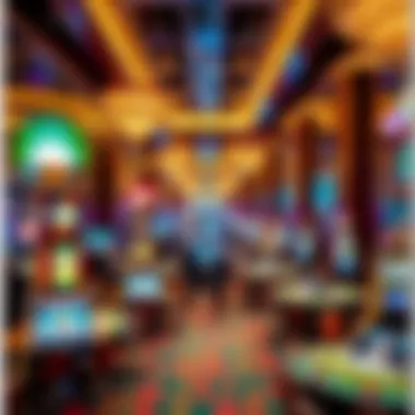 Vibrant Casino Floor at Cosmopolitan Casino floor bustling with activity