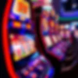 Dynamic slot machine display showcasing vibrant graphics