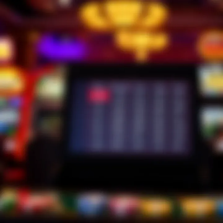 Visual representation of payout percentages