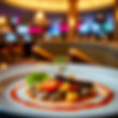 Gourmet Dish with Local Flair Artfully presented gourmet dish showcasing local ingredients