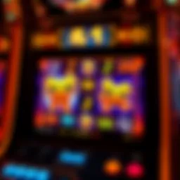 Visual representation of the Dancing Foo slot machine interface showcasing vibrant graphics