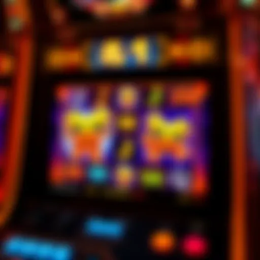 Visual representation of the Dancing Foo slot machine interface showcasing vibrant graphics