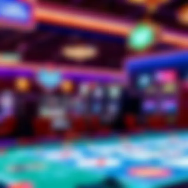 Variety of Games at Double Down Casino A vibrant illustration of various casino games available at Double Down Casino