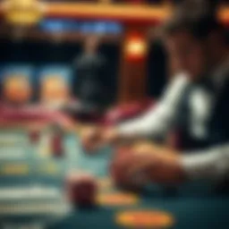 Strategic gameplay in blackjack showcasing the double down option
