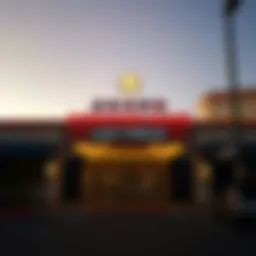 Scenic view of Downtown Grand Las Vegas parking entrance