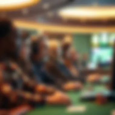 Diverse Bettors Engaged in Online Gaming A diverse group of individuals engaged in online betting