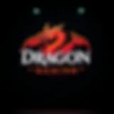 A captivating view of the Dragon Gaming Casino logo