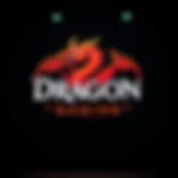 A captivating view of the Dragon Gaming Casino logo