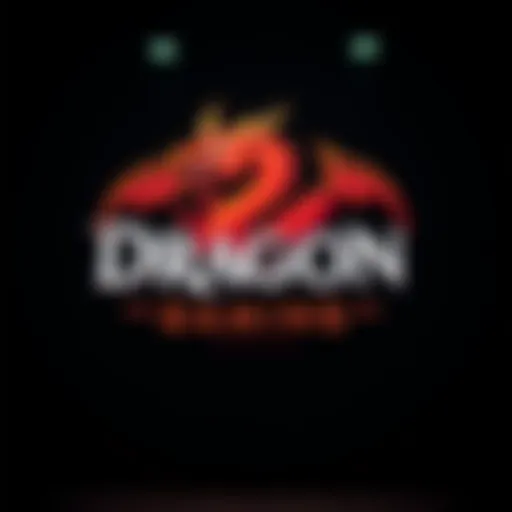 A captivating view of the Dragon Gaming Casino logo