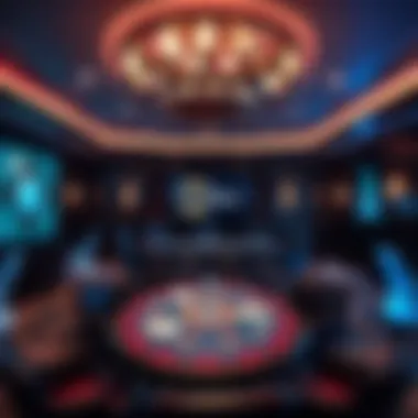 Elegant Poker Room Design An elegant poker room showcasing the design and layout