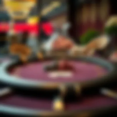 A stylish poker table setup