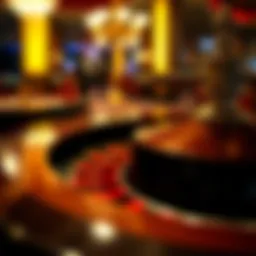 A vintage roulette wheel showcasing its elegant design