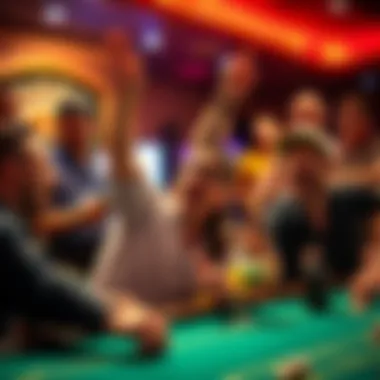 Excited bettors celebrating a successful wager