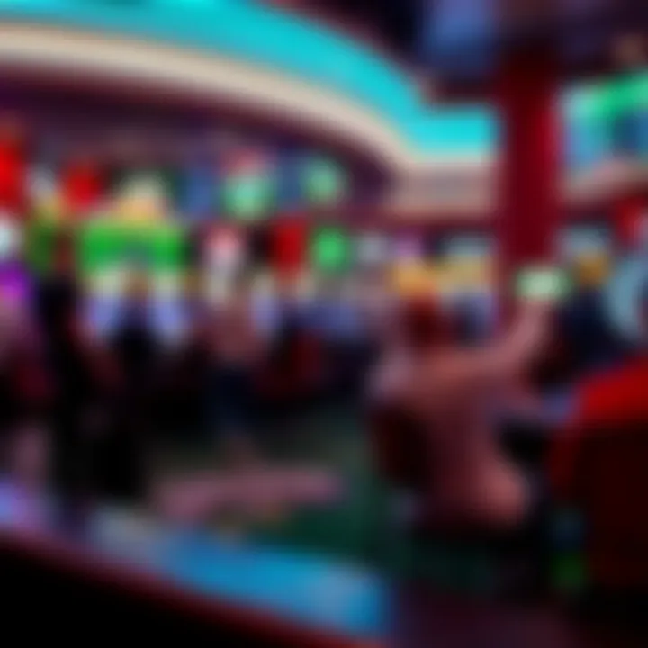 A vibrant display of various sports betting options