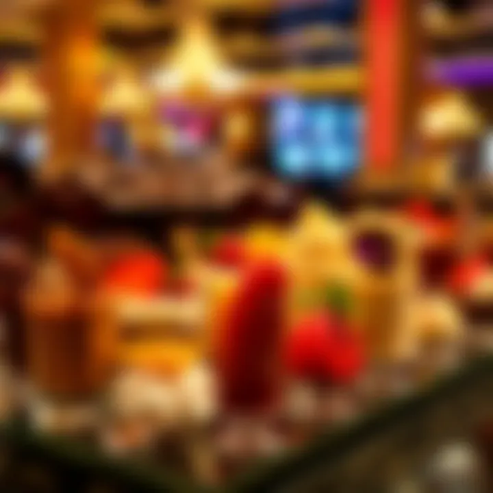 Gourmet desserts elegantly presented