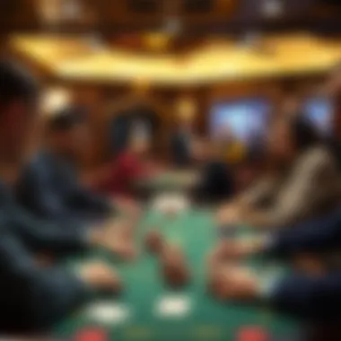 Strategic Moment in Online Poker A strategic gameplay moment in an online poker game