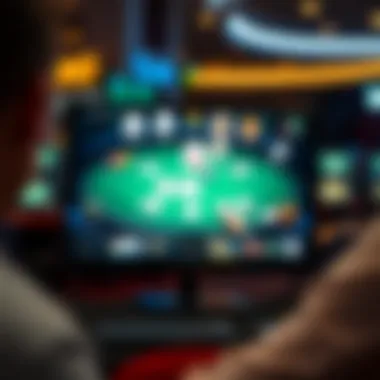 Variety of Poker Game Types Diverse poker game types showcased on a screen