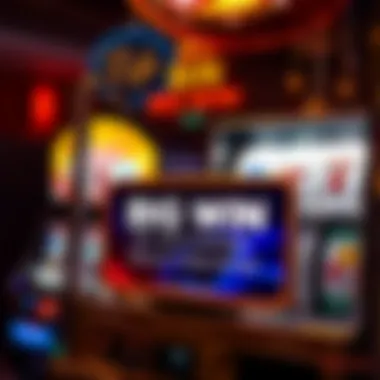 Big Win Notification on Penny Slot Penny slot machine displaying a big win notification