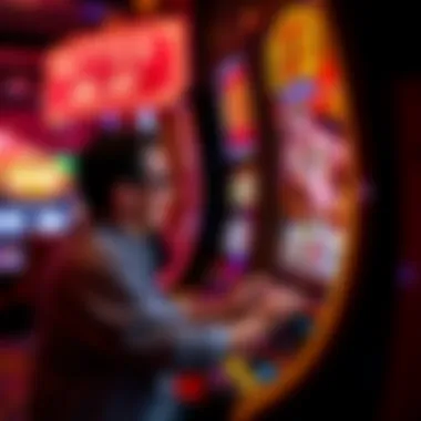 Player Engagement with Better Off Ed Slot Machine A player engaging with the Better Off Ed slot machine, showcasing excitement
