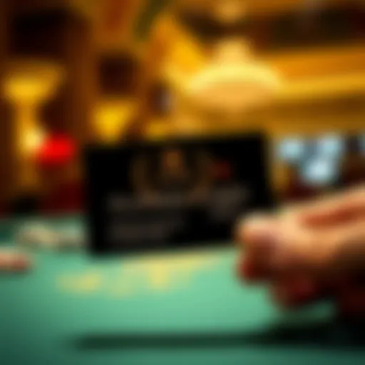 Caesars Palace Players Card close-up