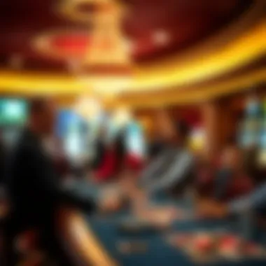 An overview of the various departments within the casino, highlighting job roles.