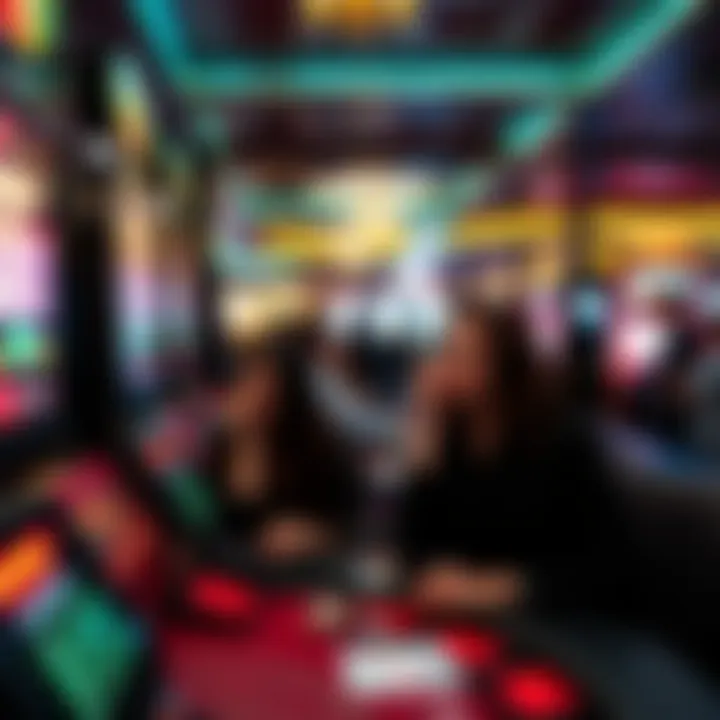 Tourists enjoying a gaming experience in a casino